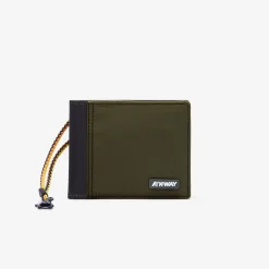 K-WAY Leschelle - Small Accessories - Wallet - Unisex - Green Blackish Discount