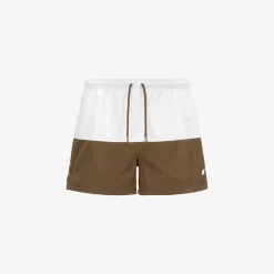K-WAY Leslie - Bathing Suits - Swimming Trunk - Man - White-Brown C Store