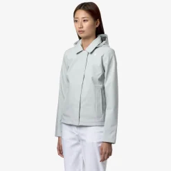 K-WAY Lilla Bonded Jersey - Jackets - Short - Woman - Grey Sage Sale