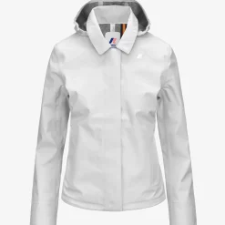 K-WAY Lilla Bonded Jersey - Jackets - Short - Woman - White Cheap