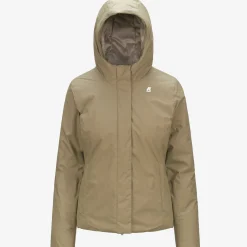K-WAY Lily Micro Ripstop Marmotta - Jackets - Short - Woman - Beige T- Grey B Shop