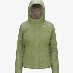 K-WAY Lily Micro Ripstop Marmotta - Jackets - Short - Woman - Green S-Grey Shop