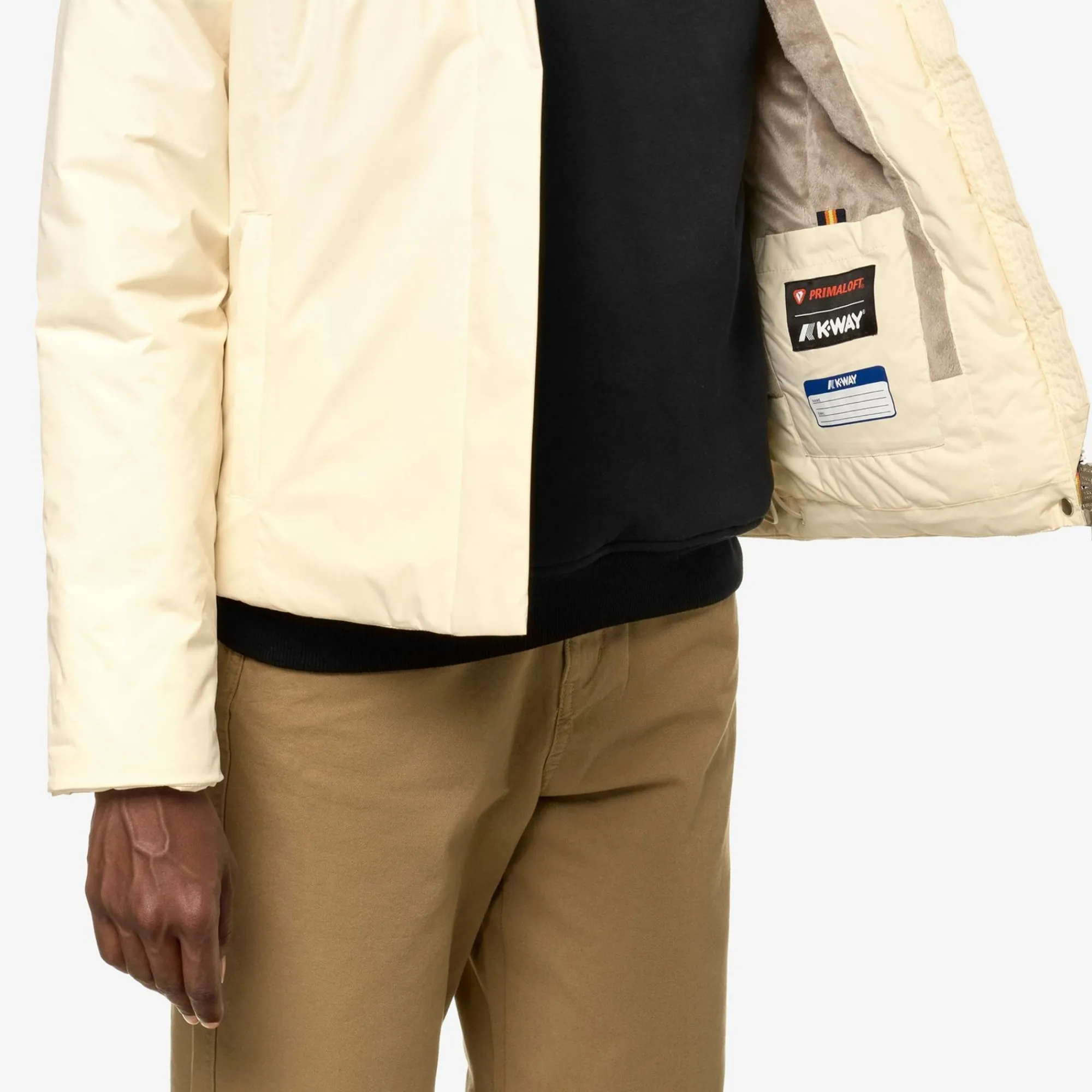 K-WAY Lily Micro Ripstop Marmotta - Jackets - Short - Woman - Beige E-Grey B New