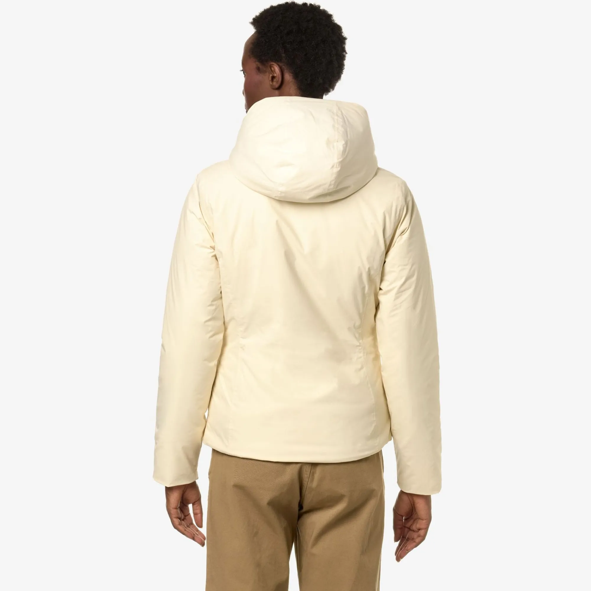 K-WAY Lily Micro Ripstop Marmotta - Jackets - Short - Woman - Beige E-Grey B New