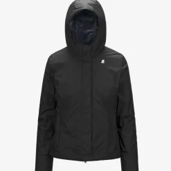K-WAY Lily Micro Ripstop Marmotta - Jackets - Short - Woman - Black P-Blue A Cheap