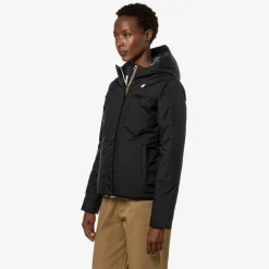 K-WAY Lily Micro Ripstop Marmotta - Jackets - Short - Woman - Black P-Blue A Cheap