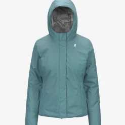 K-WAY Lily Micro Ripstop Marmotta - Jackets - Short - Woman - Green A-Grey B Best