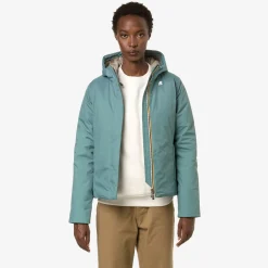 K-WAY Lily Micro Ripstop Marmotta - Jackets - Short - Woman - Green A-Grey B Best