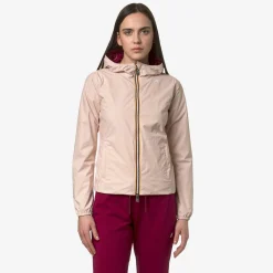 K-WAY Lily Plus.2 Reversible - Jackets - Short - Woman - Pink Gardenia-Red Dk Discount