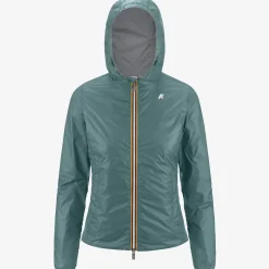 K-WAY Lily Plus.2 Reversible - Jackets - Short - Woman - Grey S-Green P Flash Sale