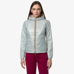K-WAY Lily Plus.2 Reversible - Jackets - Short - Woman - Pink-Grey S Clearance