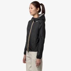 K-WAY Lily Plus.2 Reversible - Jackets - Short - Woman - Black P-White Flash Sale