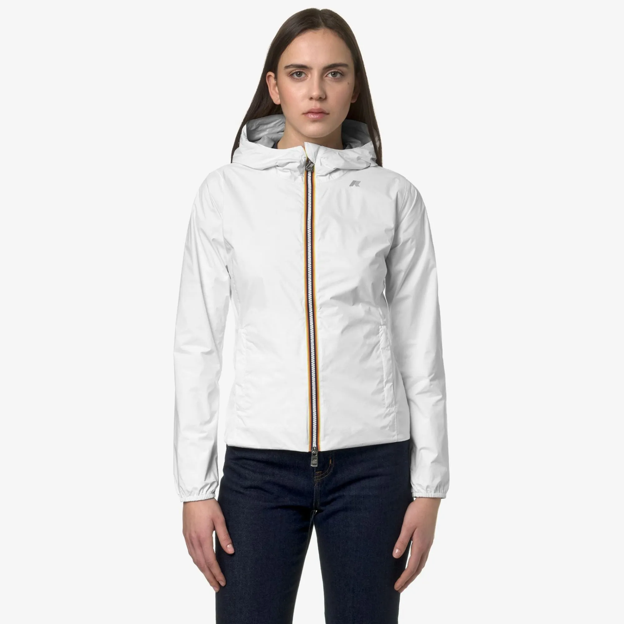 K-WAY Lily Plus.2 Reversible - Jackets - Short - Woman - White-Beige Store