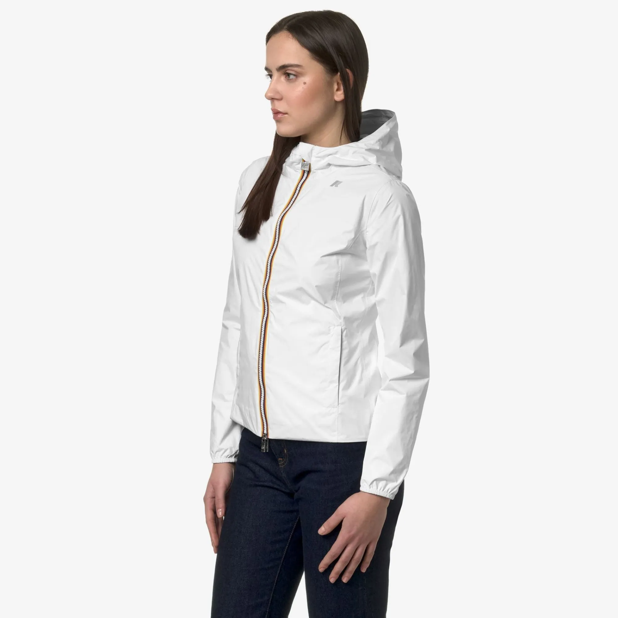 K-WAY Lily Plus.2 Reversible - Jackets - Short - Woman - White-Beige Store