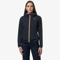 K-WAY Lily Stretch Dot - Jackets - Short - Woman - Blue Depth Clearance