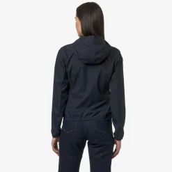 K-WAY Lily Stretch Dot - Jackets - Short - Woman - Blue Depth Clearance