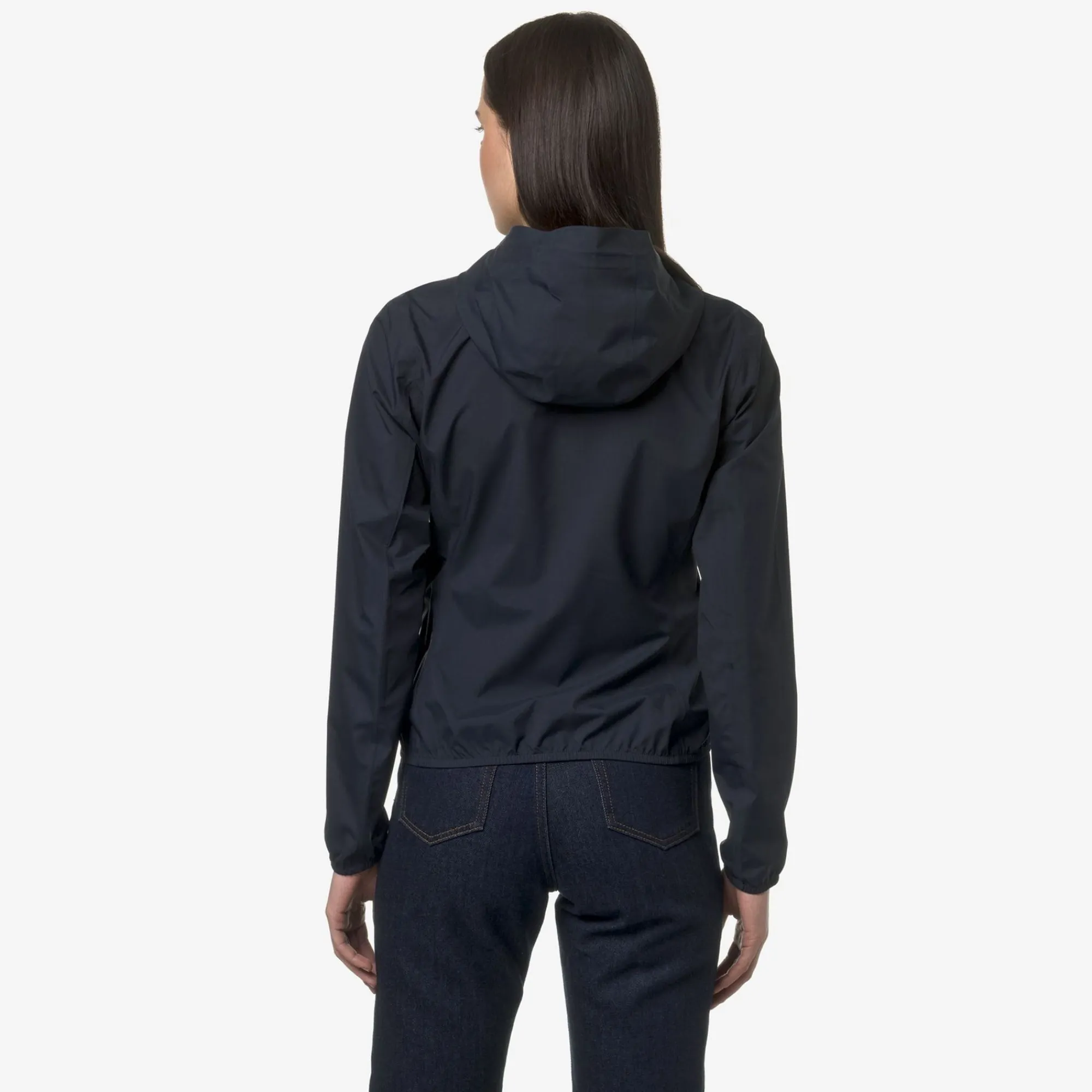 K-WAY Lily Stretch Dot - Jackets - Short - Woman - Blue Depth Clearance