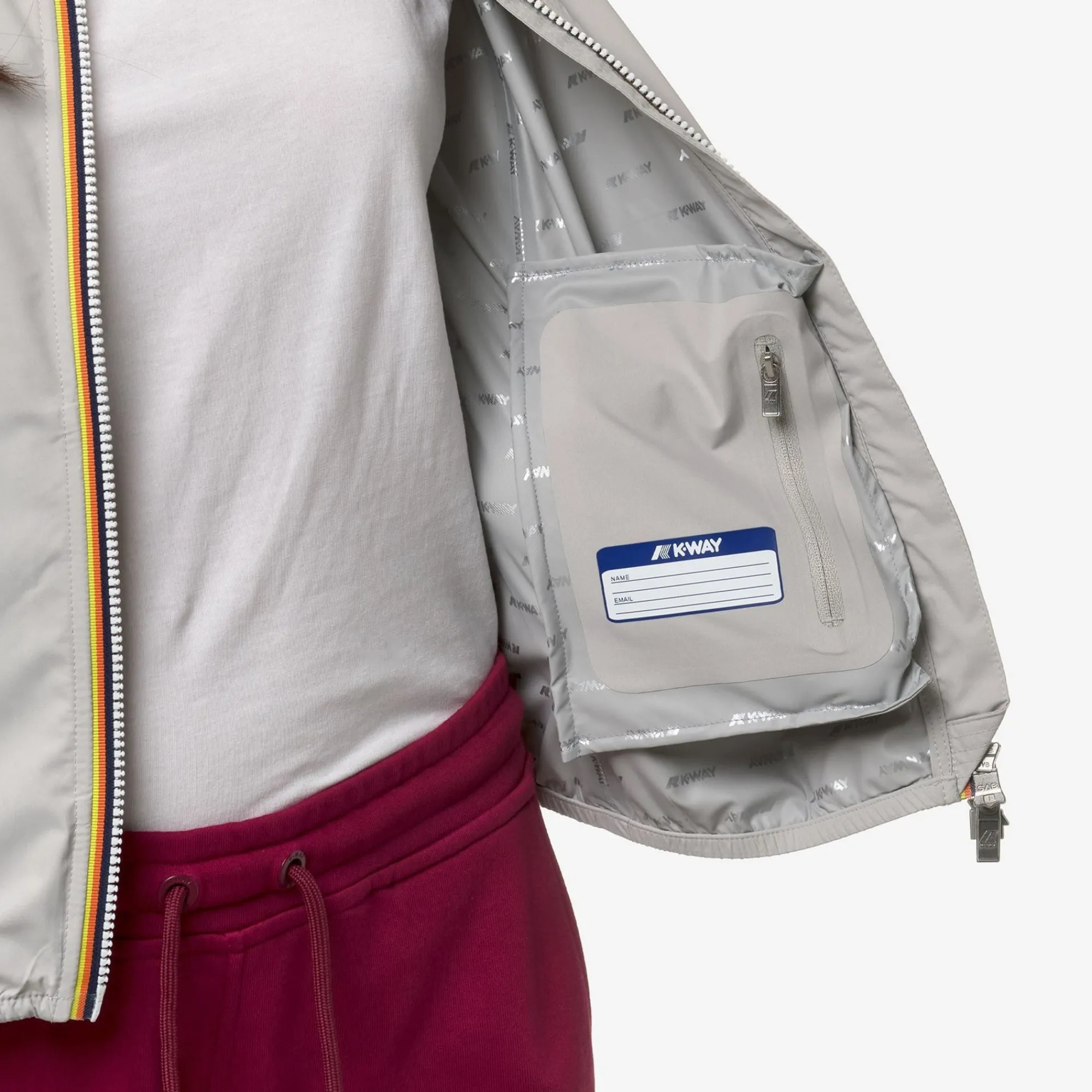 K-WAY Lily Stretch Dot - Jackets - Short - Woman - Beige Lt Shop