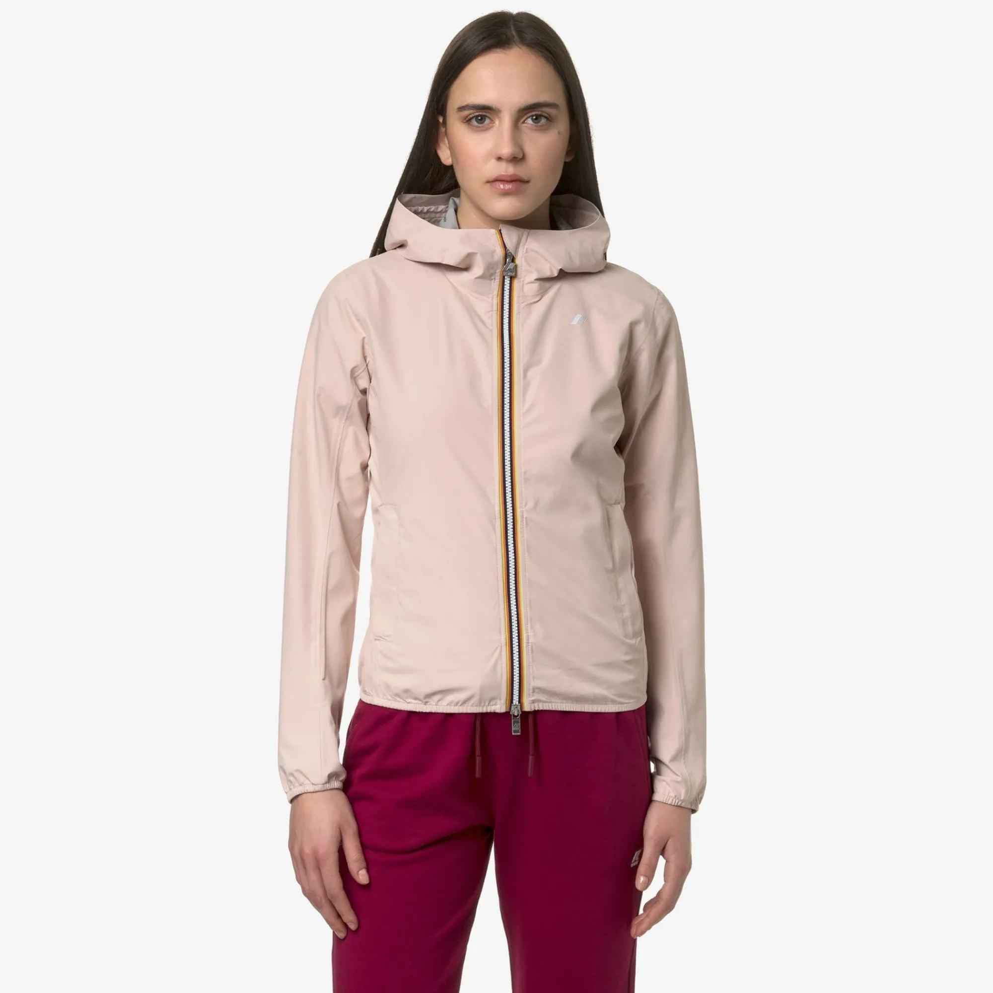 K-WAY Lily Stretch Dot - Jackets - Short - Woman - Pink Gardenia Outlet