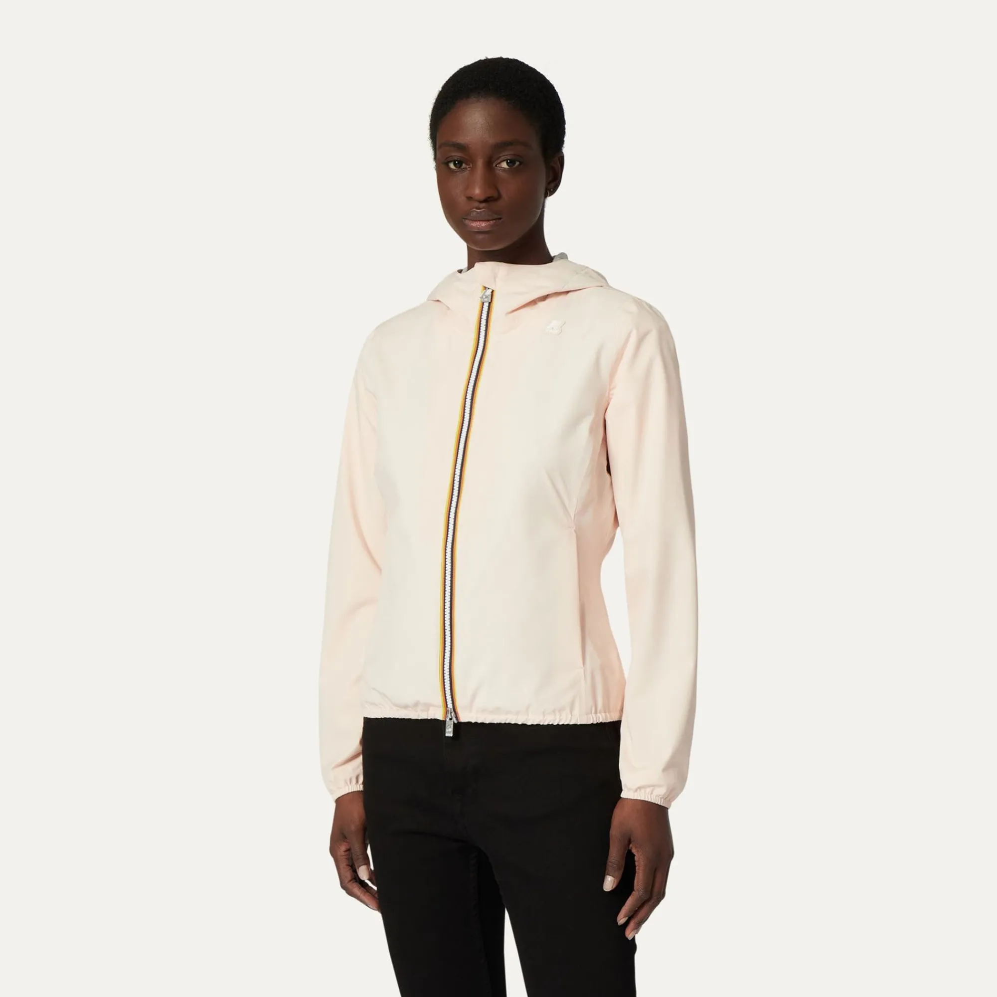 K-WAY Lily Stretch Poly Jersey - Jackets - Short - Woman - Pink Cloud Cheap