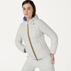 K-WAY Lily Thermo Plus.2 Reversible - Jackets - Short - Woman - Azure Dk-White Milk Flash Sale