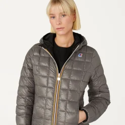 K-WAY Lily Thermo Plus.2 Reversible - Jackets - Short - Woman - Black Pure-Grey Smoked Shop