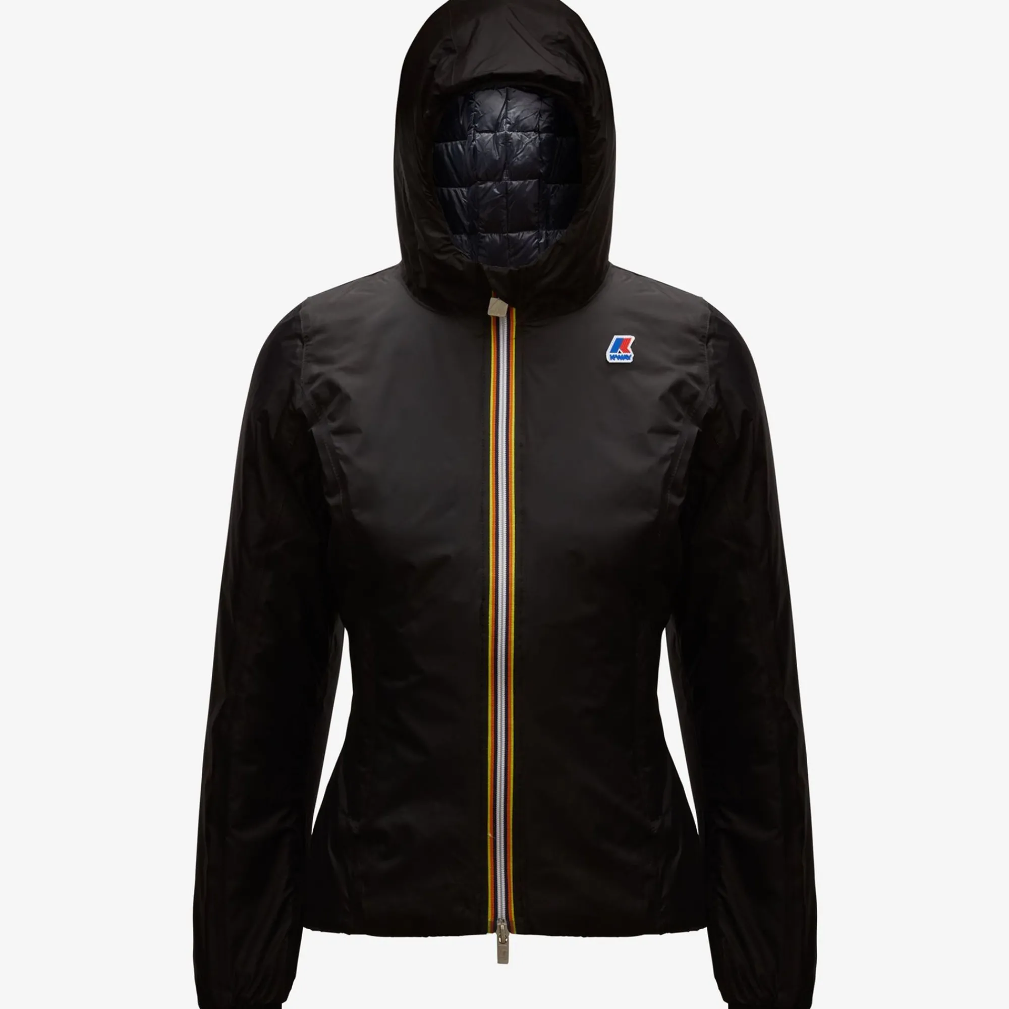 K-WAY Lily Thermo Plus.2 Reversible - Jackets - Short - Woman - Black Pure-Blue Depth Cheap