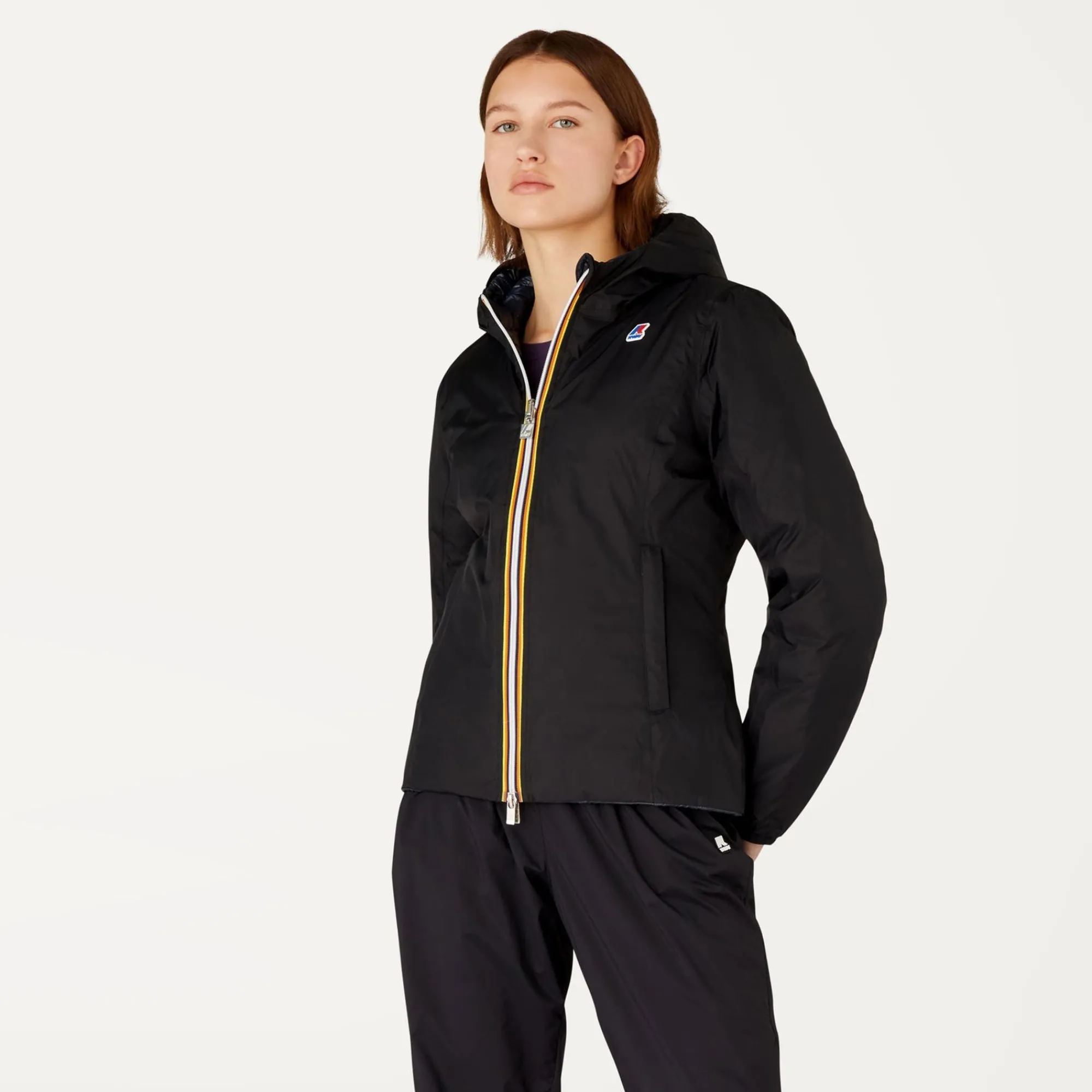 K-WAY Lily Thermo Plus.2 Reversible - Jackets - Short - Woman - Black Pure-Blue Depth Cheap