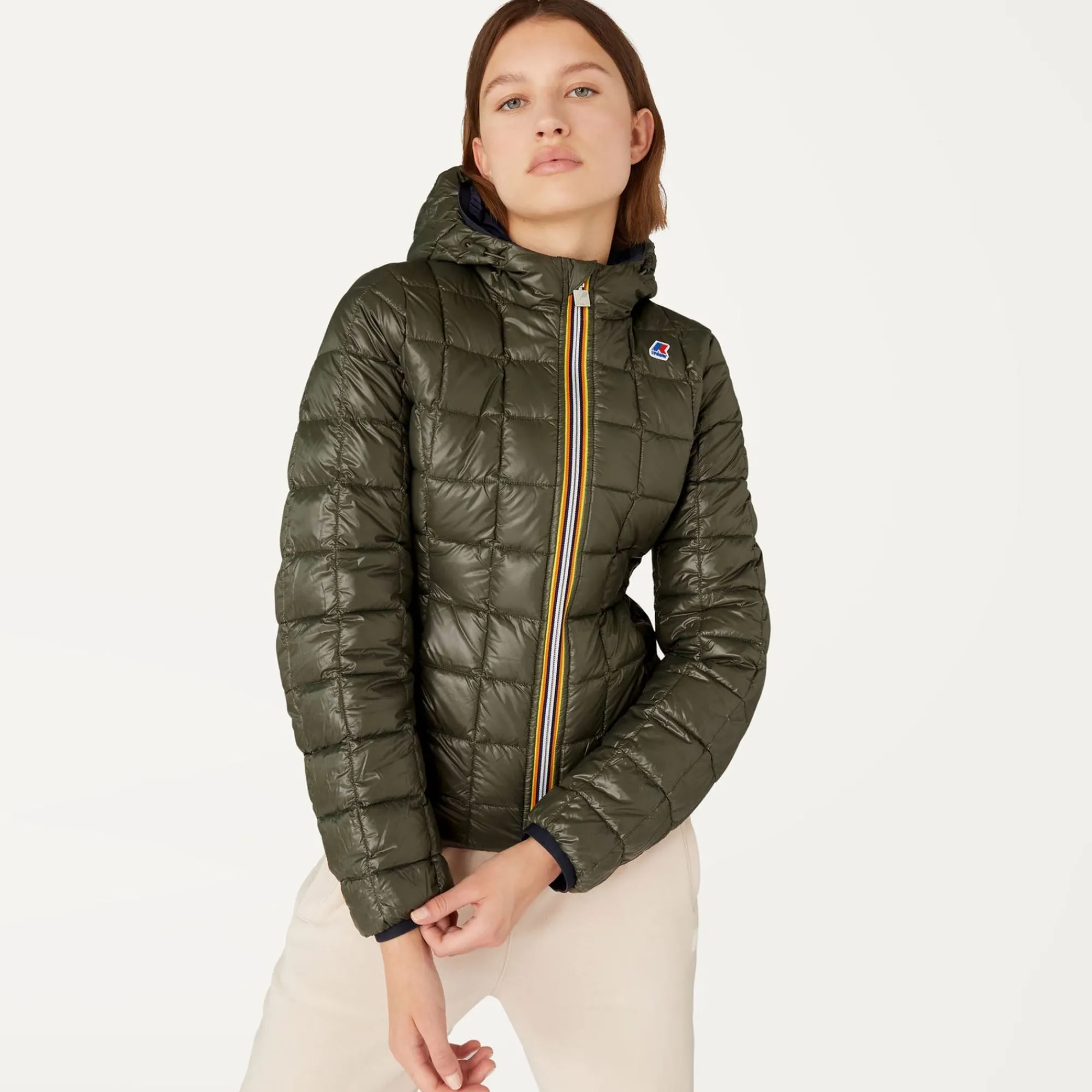 K-WAY Lily Thermo Plus.2 Reversible - Jackets - Short - Woman - Blue Depth-Black Torba Clearance