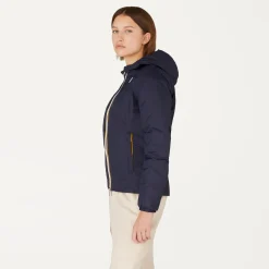 K-WAY Lily Thermo Plus.2 Reversible - Jackets - Short - Woman - Blue Depth-Black Torba Clearance