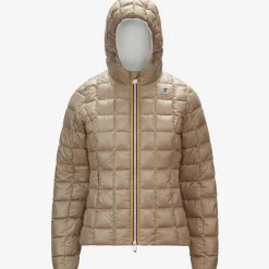 K-WAY Lily Thermo Plus.2 Reversible - Jackets - Short - Woman - White Milk-Beige Taupe Store