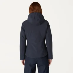 K-WAY Lily Warm Reversible - Jackets - Short - Woman - Blue Depth-Black Pure Clearance