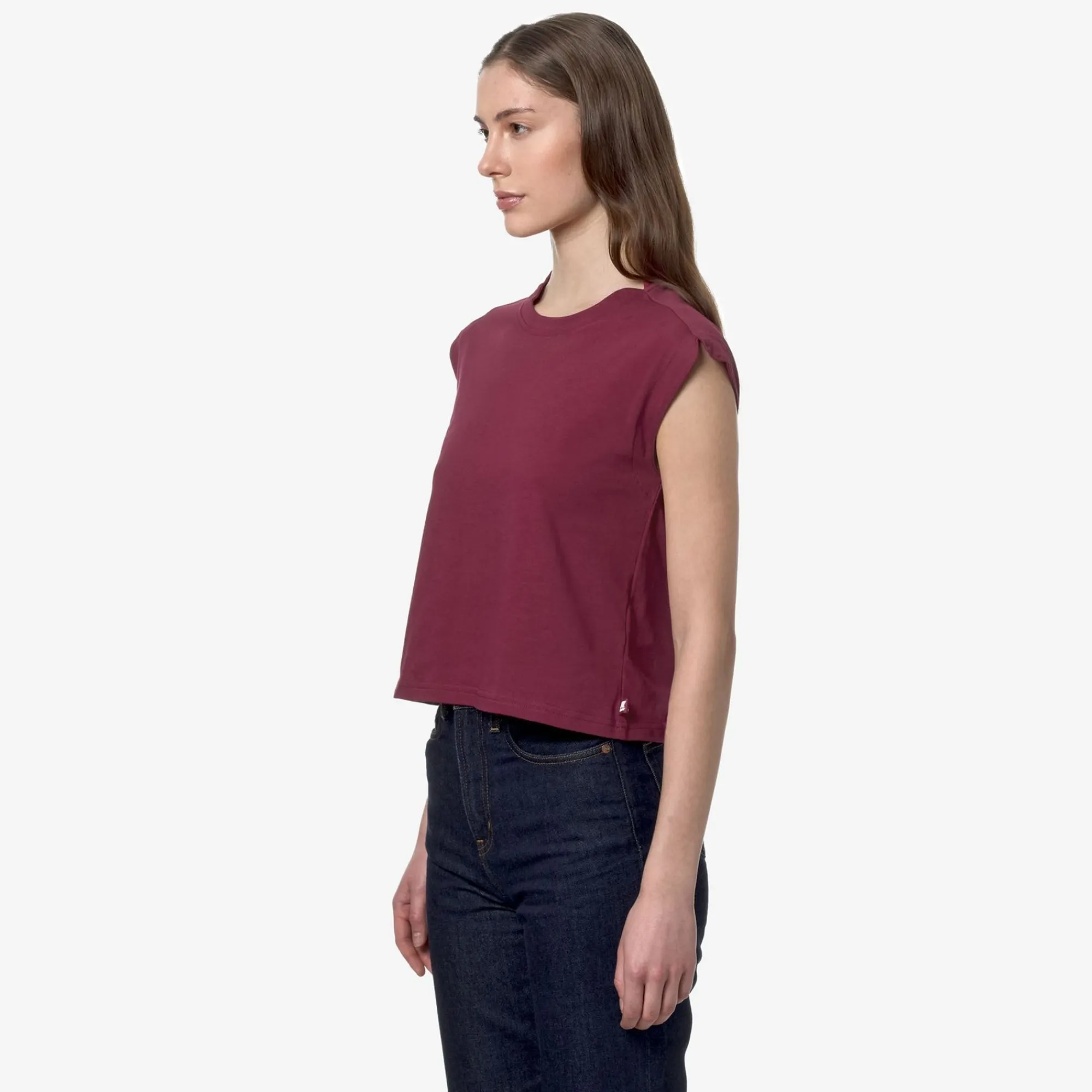 K-WAY Limmy - T-Shirtstop - Top - Woman - Red Dk Best