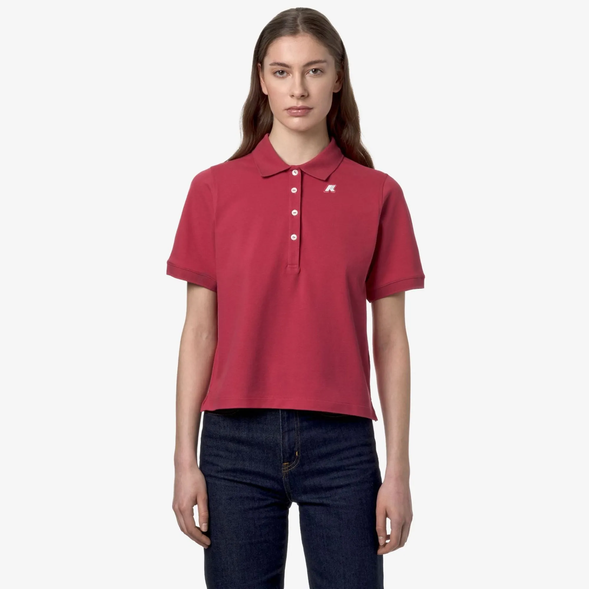 K-WAY Liselle - Polo Shirts - Polo - Woman - Dk Pink Discount
