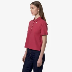 K-WAY Liselle - Polo Shirts - Polo - Woman - Dk Pink Discount