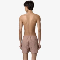 K-WAY Loiret - Bathing Suits - Swimming Trunk - Man - Pink Stripes Hot