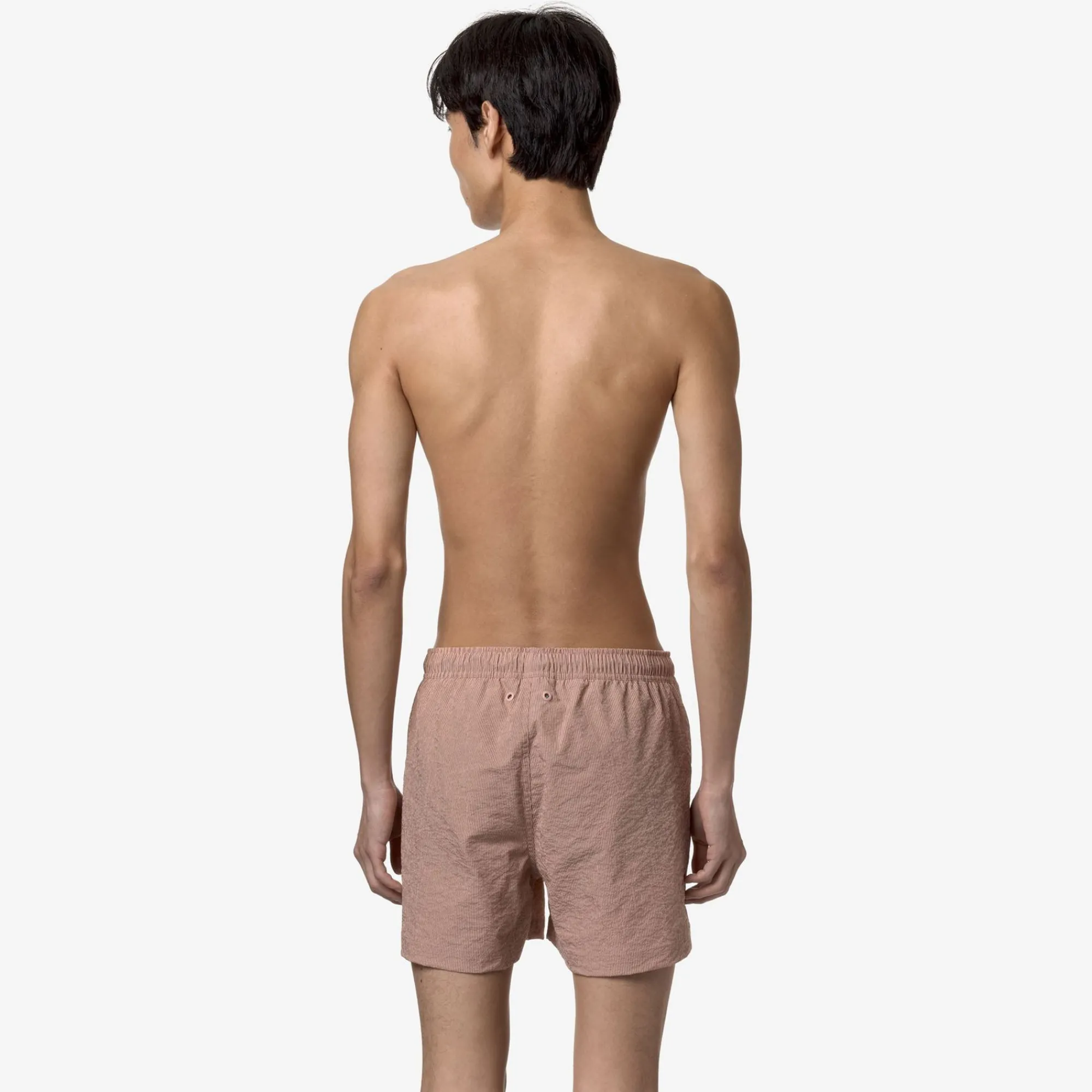 K-WAY Loiret - Bathing Suits - Swimming Trunk - Man - Pink Stripes Hot