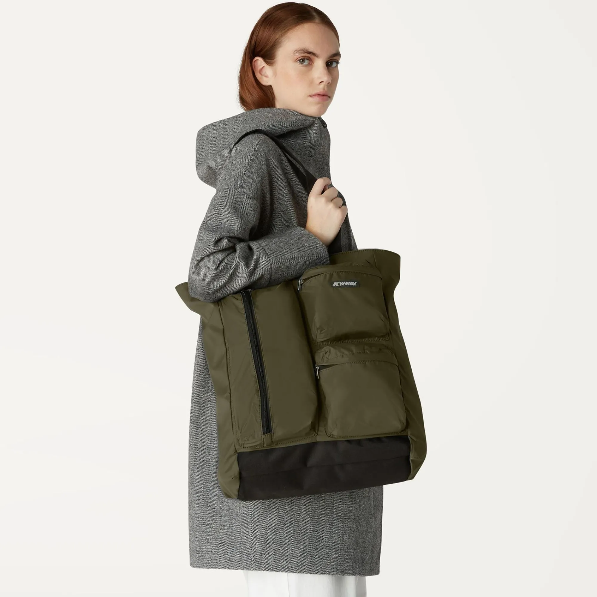 K-WAY Lorey - Bags - Shopping Bag - Unisex - Green Blackish Online