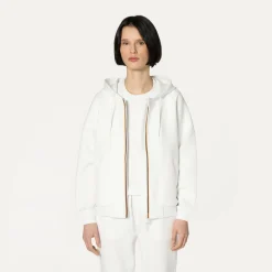 K-WAY Lydie Light Spacer - Fleece - Jacket - Woman - White Fashion