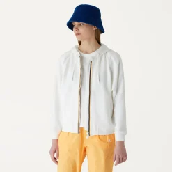 K-WAY Lydie Light Spacer - Fleece - Jacket - Woman - White Milk Hot