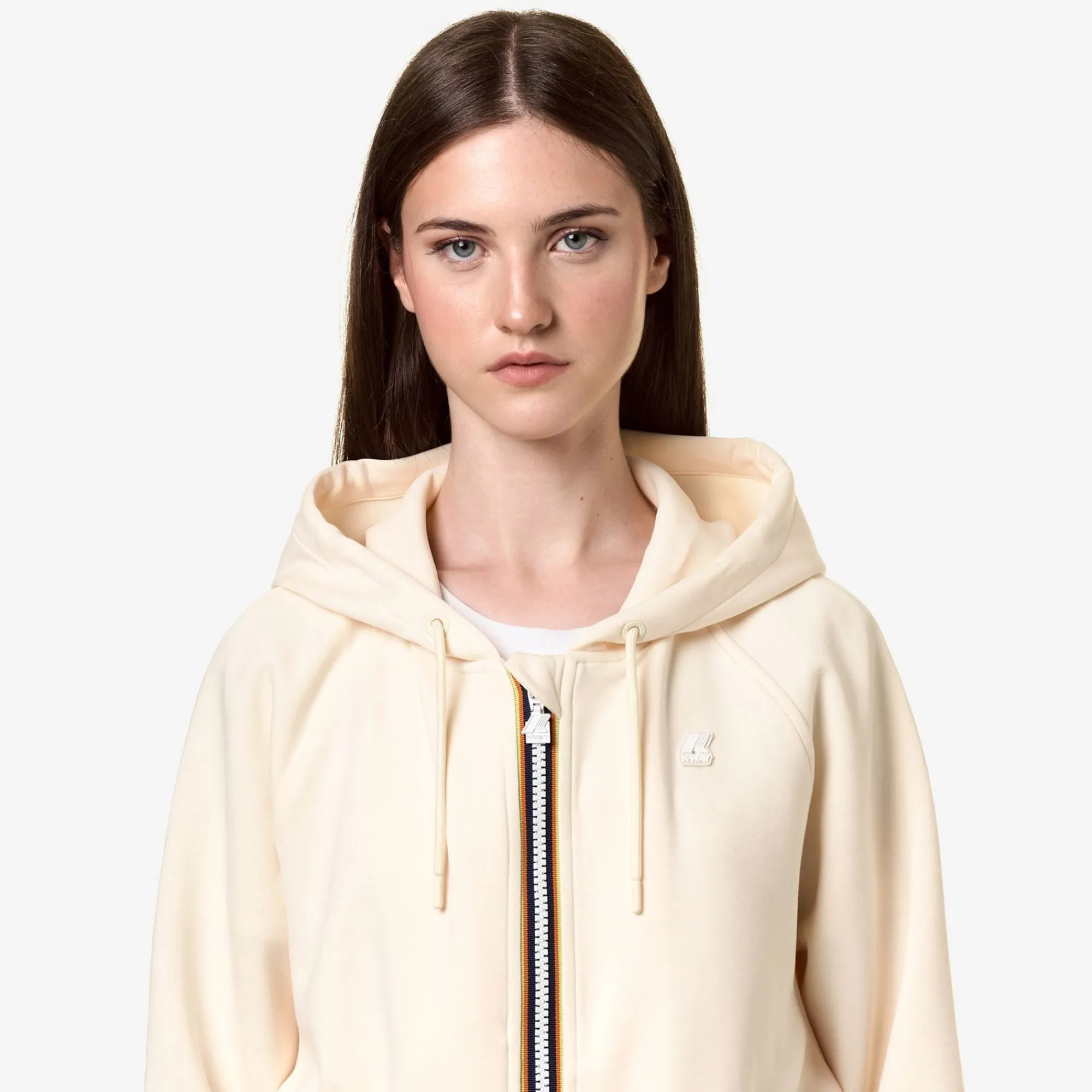 K-WAY Lydie Light Spacer - Fleece - Jacket - Woman - Beige Shortbread Outlet