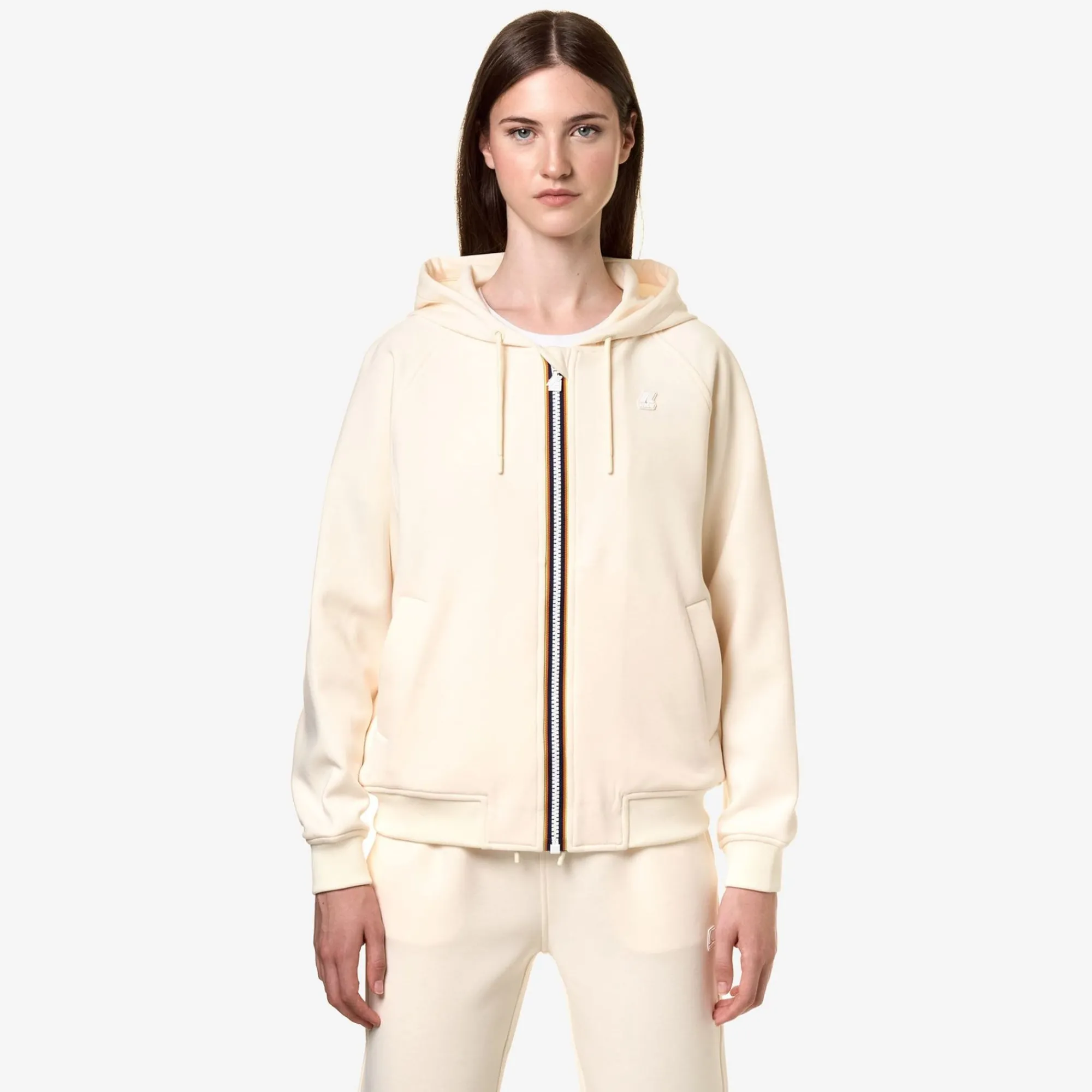 K-WAY Lydie Light Spacer - Fleece - Jacket - Woman - Beige Shortbread Outlet