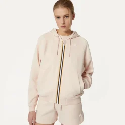 K-WAY Lydie Light Spacer - Fleece - Jacket - Woman - Pink Cloud Flash Sale