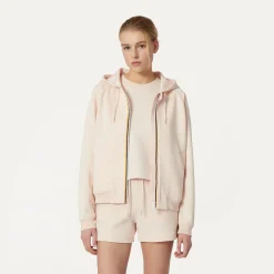 K-WAY Lydie Light Spacer - Fleece - Jacket - Woman - Pink Cloud Flash Sale