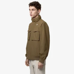 K-WAY Manfred Eco Ottoman - Jackets - Short - Man - Brown Corda Discount