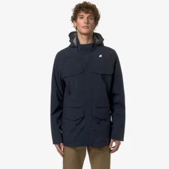 K-WAY Manphy Bonded Jersey - Jackets - Mid - Man - Blue Depth Cheap