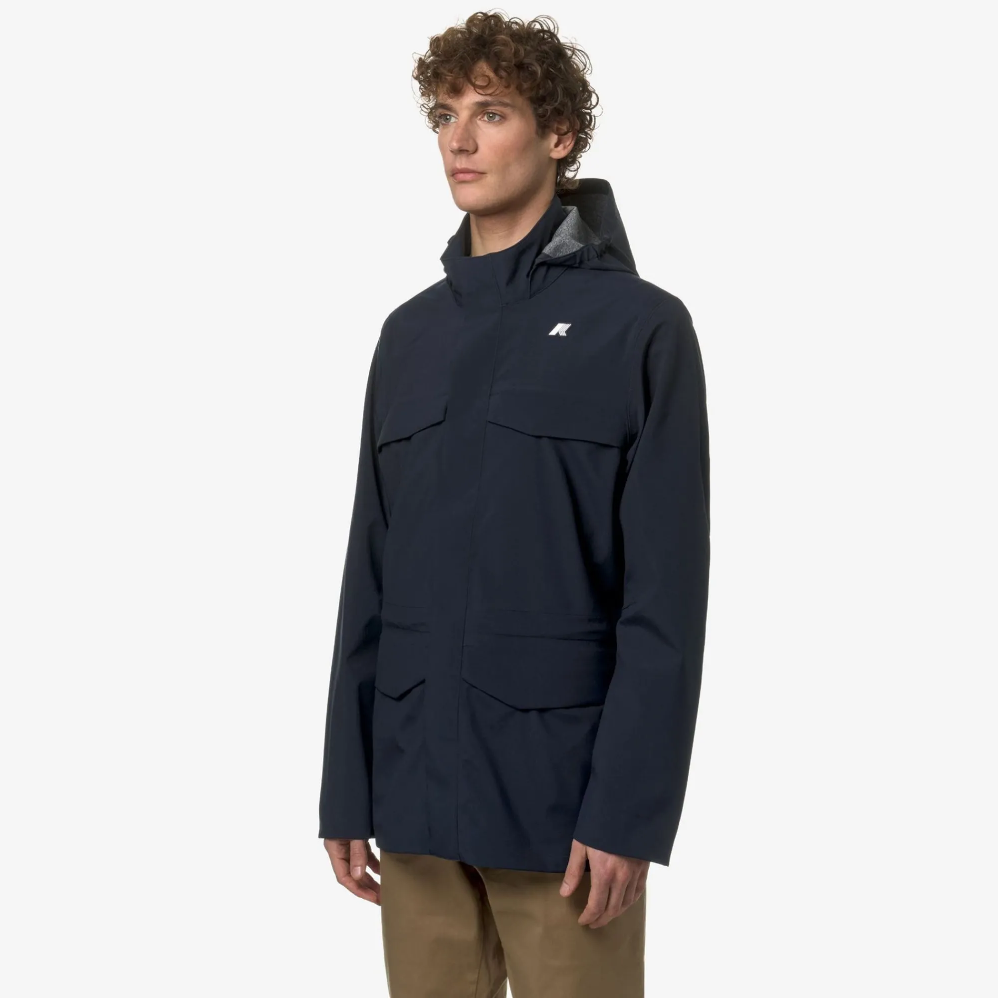 K-WAY Manphy Bonded Jersey - Jackets - Mid - Man - Blue Depth Cheap