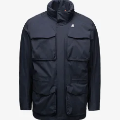 K-WAY Manphy Stretch Nylon Jersey - Jackets - Short - Man - Blue Depth New