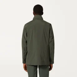 K-WAY Manphy Stretch Nylon Jersey - Jackets - Short - Man - Green Blackish Store