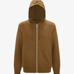 K-WAY Marcy Lambswool - Knitwear - Jacket - Man - Brown Butternut Store